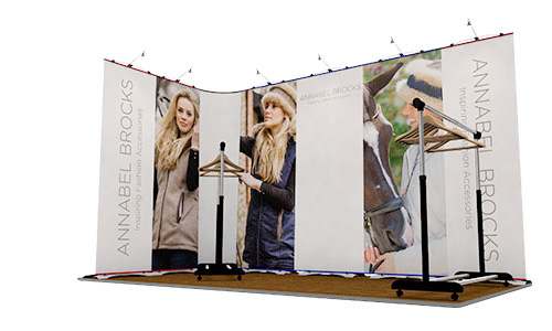 Modular displays can grow as your business and marketing budget grows. New displays can simply be linked to your current stand to extend them.